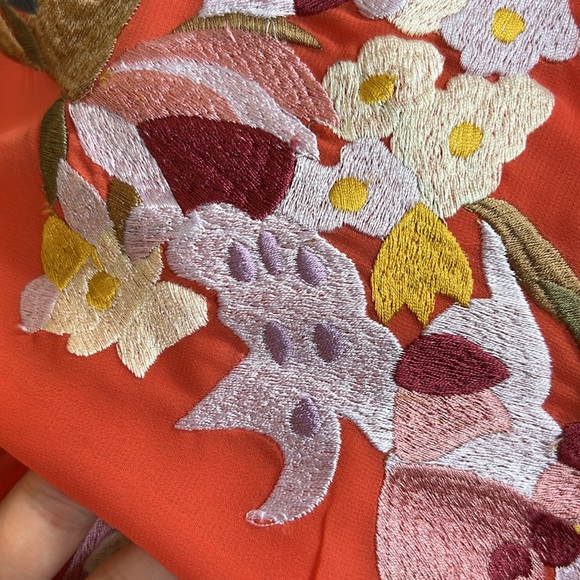 Hope & Ivy Premium Wrap Front Embroidered Maxi Dress - Picture 13 of 13